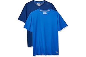 Amazon Essentials Koszulka Active Performance Tech Mężczyźni 2-pack Performance Tech T-shirt (2 w zestawie)