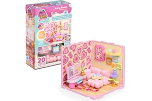 Goliath Suite Spaces - Living Room Set | Your Room, Your Rules! Contains 20 Lounge Themed Accessories | Modular Dolls House Rooms with Customizable Furniture & Decor | For Ages 6+