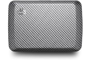 ÖGON SMART WALLETS OGON Portefeuille en aluminium Smart Case V2 - Fermoir en métal - Porte-Cartes Anti-RFID - Capacité jusqu'à 10 Cartes et Billets