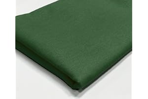 A-Express Plain Cotton Fabric - 60 Inches 150cm Extra Wide Per Metre - 150 GSM Viscose Material - for Clothing, Quilting, Curtain Lining, Sheeting, Costume, Dress, Bedding - Dark Green 1 Meter