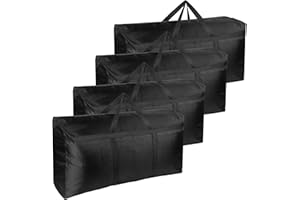 SUOHINAO 4 Pack 180L Large Storage Bags Clothes,House Moving Boxes Large,Strong Packing Boxes for Moving House