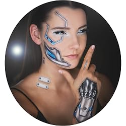 Punk Metall-Gesichtsmaske – Verstellbare Mundabdeckung Aus Legierung, Silber