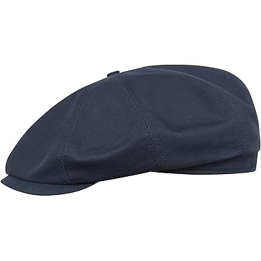 FULUJIDI Barett - Karierte Baumwollmütze Unisex Newsboy Cap