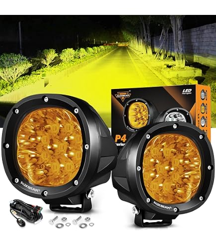 Auxbeam C4 Series 4 Inch Round LED Pod Lights 72W Offroad Spot