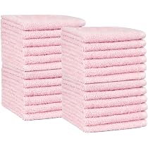 ShopBedding Waschlappen Aus 100% Baumwolle – 48 Stück, 30,5x30,5 Cm, Super Saugfähig Und Vielseitig