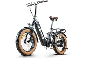 FICYACTO Bicicleta Eléctrica Plegable 20 Pulgadas E Bike A20 Bici Electricas Todo Terreno Adulto con Suspensión Completa,Batería 20A,Power Assist 60km