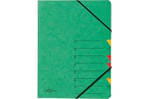 Pagna teczka na dokumenty Easy (teczka, 7 przegródek, 1-7) zielona