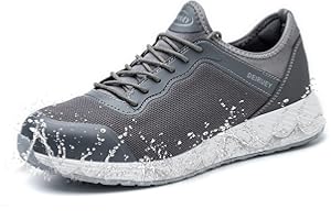 ZOEASHLEY Lightweight Safety Shoes Men Women Work Trainers Steel Toe Caps Sport Sneakers