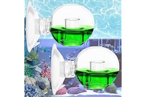 Begpoee 2 Pezzi Tester CO2 per Acquario, Acquario di Prova della CO2, CO2 Tester di CO2 per Acquario, CO2 Test di Durata per Acquario, Adatto per Acquari d'Acqua Dolce, Piante Acquatiche e Acquari