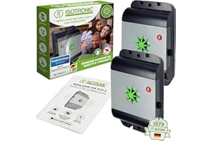 ISOTRONIC, dissuasore elettronico per topi e ratti, per allontanare topi senza prodotti chimici e trappole per topi 2 pcs