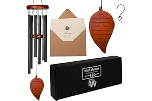 WindsPlay Campanelli a vento commemorativi, 82,5 cm, scacciaspiriti per la perdita della persona cara, campanelli a vento personalizzati per lutto e memoria per madre, padre, marito, figlio, sorella,