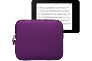 kwmobile Neoprenowe etui na czytnik e-booków rozmiar 17.3-17.8 cm - uniwersalny pokrowiec na eBook z zamkiem błyskawicznym - fioletowy