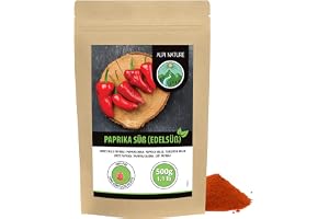 Alpi Nature Sött Paprikapulver 500g, Malen Röd Paprika, Paprikakryddpulver, Sött Paprika Pulver