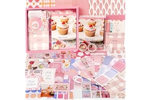 Funto Kit de scrapbooking (155 PC), série de courriers chauds, ma chérie, parfaite pour les matériaux de scrapbooking à puces, planificateur de bricolage artisanal collage