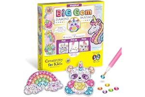 Creativity for Kids Big Gem Diamond Painting Kit - Create Your Own Magical Stickers and Suncatchers - Diamond Art for Kids