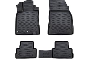 Elmasline Design 3D Gummimatten Set für Nissan Qashqai Baujahr 2007-2014 | Extra hoher 5cm Rand | 1. Generation