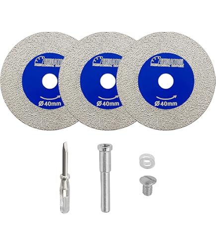Kit 20 Disques Diamant à Tronçonner Pour Dremel - Ø22 Mm, Mandrin 3 Mm, Pour Coupe Pierre, Verre, Céramique
