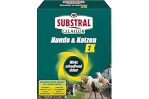 Substral Celaflor Hunde & Katzen Ex, Hund, Marder und Katze Abwehr und Vertreibungsgranulat, 200g - mit Sofortwirkung