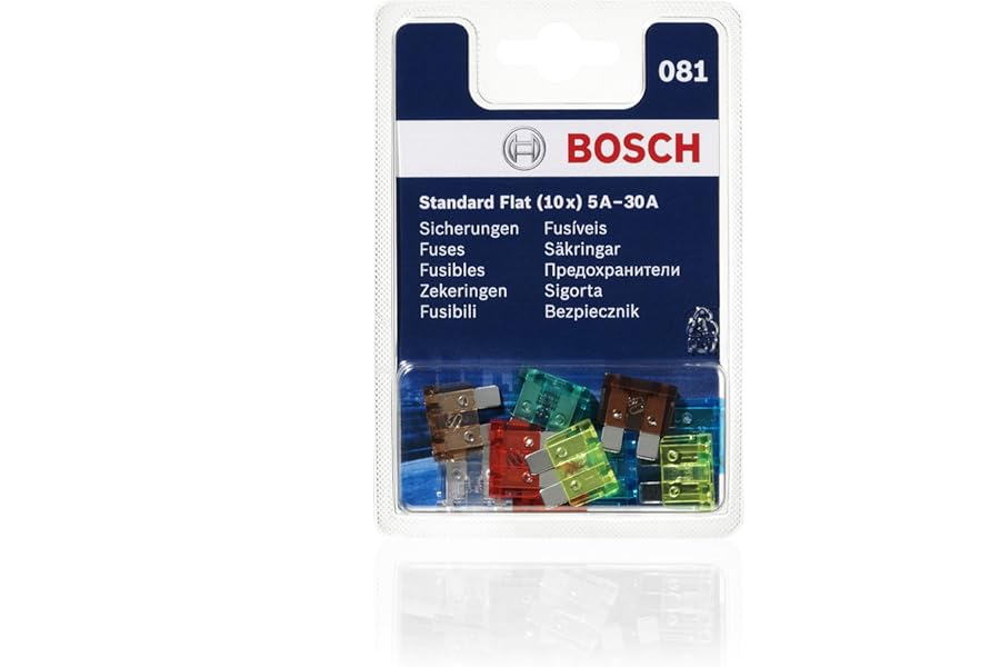 Bosch Pack of 10 standard fuses from 5 A to 30 A
