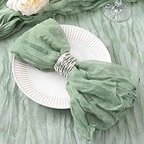 Centrotavola Rustico Runner Da Tavola In Garza Pasquale - Stile Bohémien Rustico, Lunghezza 3.5m (304.8cm), Per Matrimoni, Compleanni, Decorazioni Decorazione Tavola Feste Matrimonio Baby Shower
