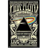 Grupo Erik Poster Pink Floyed The Dark Side of the Moon Tour 1973 Sanat Baskısı - Oturma Odası veya Dekorasyon Yatak Odası - 