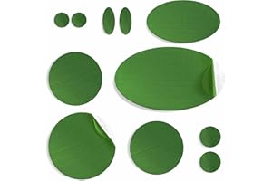 ‎AZENGEAR aZengear Naszywki do naprawy kurtek puchowych | wstępnie wycięte, samoprzylepne, miękkie, wodoodporne, odporne na rozdarcie tkanina nylonowa Rip-Stop do mocowania (11 sztuk, Chłodna Zieleń)