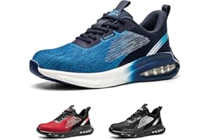 TQGOLD Scarpe Antinfortunistiche Uomo Donna Leggere Scarpe da Lavoro con Punta in Acciaio Traspiranti Antiscivolo Scarpe Protettive Industriali