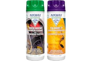 Nikwax Tech Wash and TX Direct Twin Pack, Green, 300ml
