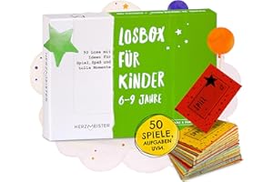 Herzmeister Geschenk für Mädchen und Jungs ab 6 Jahre - 50 kreative Spiele - Tolle Geschenkidee - Perfekt für Kinder mit 6, 7, 8 und 9 Jahren - 50 kleine Kinderspiele für viel Spaß