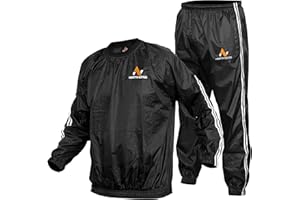 NORTH EDGE Professional Sauna Suit Top & Bottoms Non Rip Weight Loss Sweat Suit Boxing MMA Training Gym