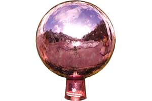 HENSITA Elias Glashütte Original Rose Ball Venezia Pink 15 cm Mirrored