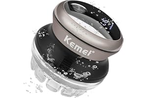 KEMEI Hair Clipper for Men,Circular Cordless Hair Trimmer, Self-Haircut Kit, Rechargeable LED Display