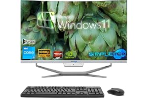 SIMPLETEK - Allt-i-ett-dator med böjd skärm 24" Core i3 | Windows 11 Pro