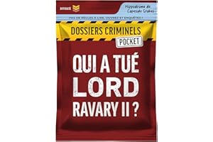 PLATONIA GAMES Dossiers Criminels Pocket - Qui a tué Lord Ravary II ? Meurtre dans le monde des courses hippiques - Jeu d'enquête en cartes - Jeu de voyage et de poche - Cadeau famille et amis - 1-6 Joueurs - 45 min