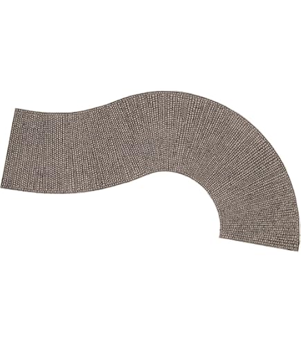 NOCH Trottoir Structuré « Pavés » – Modélisme Réaliste Pour Voie H0 – 2,4 Cm De Large – Coloré à La Main