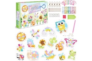 Victse DIY 5D Diamante Pintura Kit, Kits de Pintura de Diamantes para Niños, DIY Pegatinas de Diamante, Pintura Diamantes Stickers, Mosaicos Dibujo de Diamantes Pegatinas para Niños (Insectos)