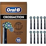 Oral-B Cross Action Testine Spazzolino Elettrico, Confezione da 10 Testine di Ricambio, Setole Angolate che si Adattano a ogn
