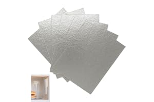 OHYER 6 Stück Mikrowelle Glimmer Platte Glimmerplatten Blätter Mikrowellenofen Reparieren Wellenleiterabdeckung Mica-Blatt für Mikrowelle Schneidbar Mikrowellenherd Reparatur Ersatzteil (12 x 15 cm)