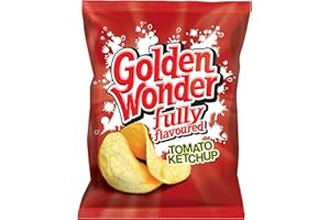 Golden Wonder, Tayto Tomato Crisps, Ketchup,32.5g (Pack of 32)