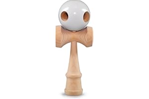 Ganzoo Kendama en Bois de hêtre, Jouet Traditionnel Japonais Original en Bois de hêtre, Jeu de Boule, Jeu d'adresse Cadeau