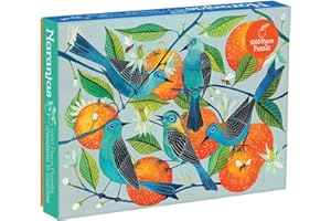 Galison Mudpuppy- Birds Geninne Zlatkis Naranjas 1000 Piece Puzzle, 9780735355323