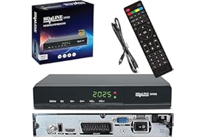 LEYF HD 30900 Ricevitore Satellitare Digitale - DVB-S/DVB-S2 - Full HD 1080p (HDTV, HDMI,USB, Scart) Cavo HDMI [Preprogrammato per Astra, Hotbird e Türksat]Solo per i canali tedeschi