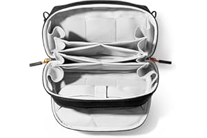 Inateck Electronics Organizer, Bolsa para Accesorios,Almacenamiento práctica y portátil, Apta para Viajes,Negro