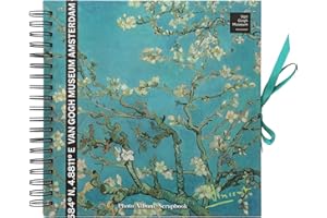 Grupo Erik: Scrapbooking Album VAN GOGH MUSEUM| Notebook a pagine bianche, album foto regalo, quaderno arte foto da personalizzare - Album fotografico fai da te, 40 fogli di carta da 120 g