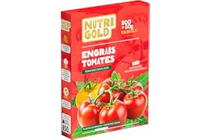 NutriGold® fertilizante Tomates | Abono para Todas las Variedades de Tomate - Rico en Nitrógeno, Fósforo y Potasio 100% Natural - Nutrientes de 1ª Calidad Km 0 - Formato Sólido 800g + 50g Gratis