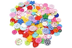 Special Touches 150pcs Multicoloured Mix Wood Acrylic & Resin Buttons For Cardmaking Embellishments