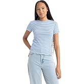 DeFacto Women's Slim Fit Bike Collar Short Sleeve T-Shirt
