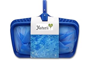 Naturii ® Svelto - Red recogehojas de piscina, profesional, para la limpieza del fondo y la superficie