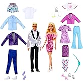 Barbie Giysiler, aksesuarlar, elbiseler, tiş&ouml;rtler, pantolonlar, mayolar ve daha fazlasıyla Barbie ve Ken kıyafet seti, HKB10