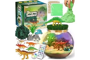 LAOESE Regali Dinosauri per Ragazzi - Kit Terrario Dinosauro per Bambini - Regalo di Compleanno per Ragazzi dai 4 5 6 7 8-12 Anni - Giocattoli Dinosauri per Ragazzi - Kit Arti e Mestieri per Bambini